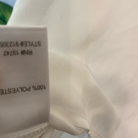 Papaya Cream color long sleeve Embroidery Blouse size large - Picture 12 of 13